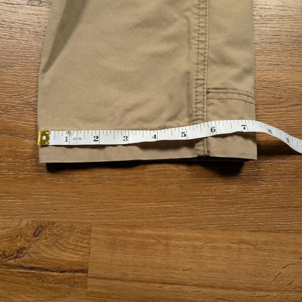 LL Bean Riverton Pants Mens 30x32(31) Beige Hiking Outdoor Utility Cargo
